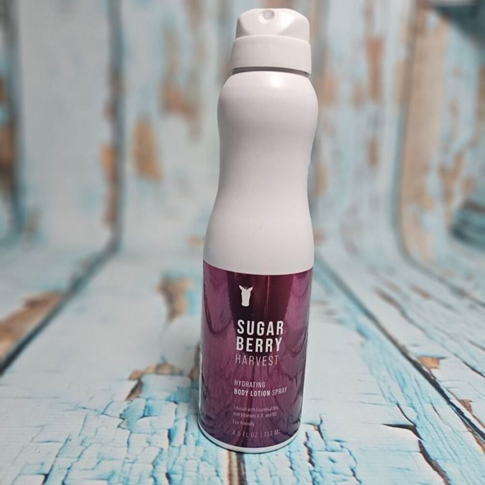 NEW Sugar Berry Harvest Hydrating Body Lotion Spray 4.5oz | Essential Oils + Vit